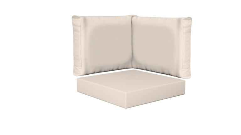 Outdoor Corner Square Base and Back Cushions