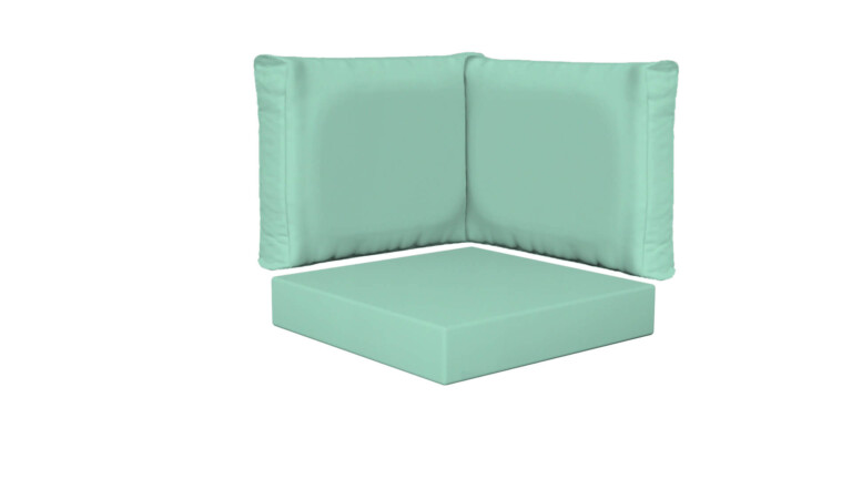 Outdoor Corner Square Base and Back Cushions