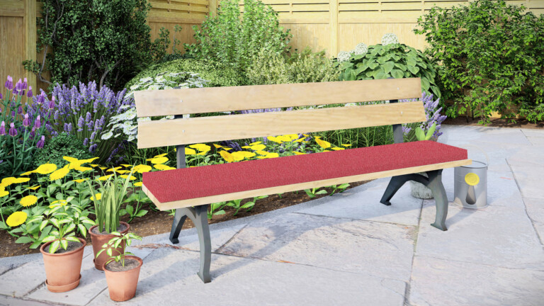 Cranberry Bench Pad