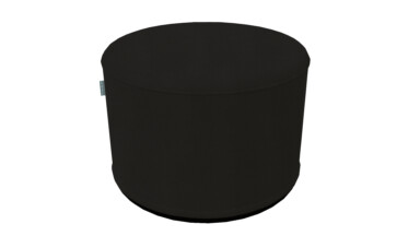 Oakley Black Outdoor Pouffe