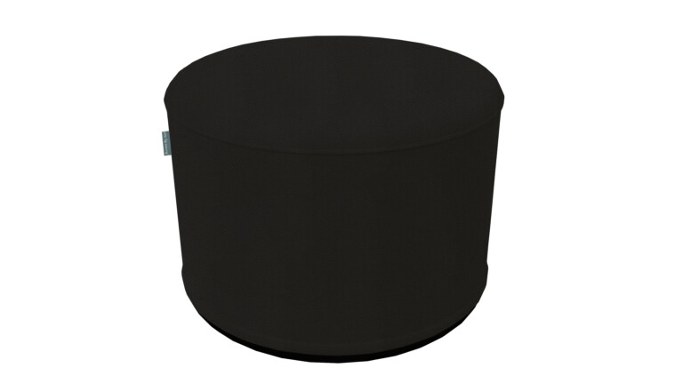 Oakley Black Outdoor Pouffe