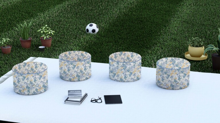 Laura Ashley Conwy Outdoor Pouffe