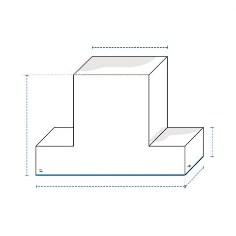 Outdoor T Shape Chair Pad